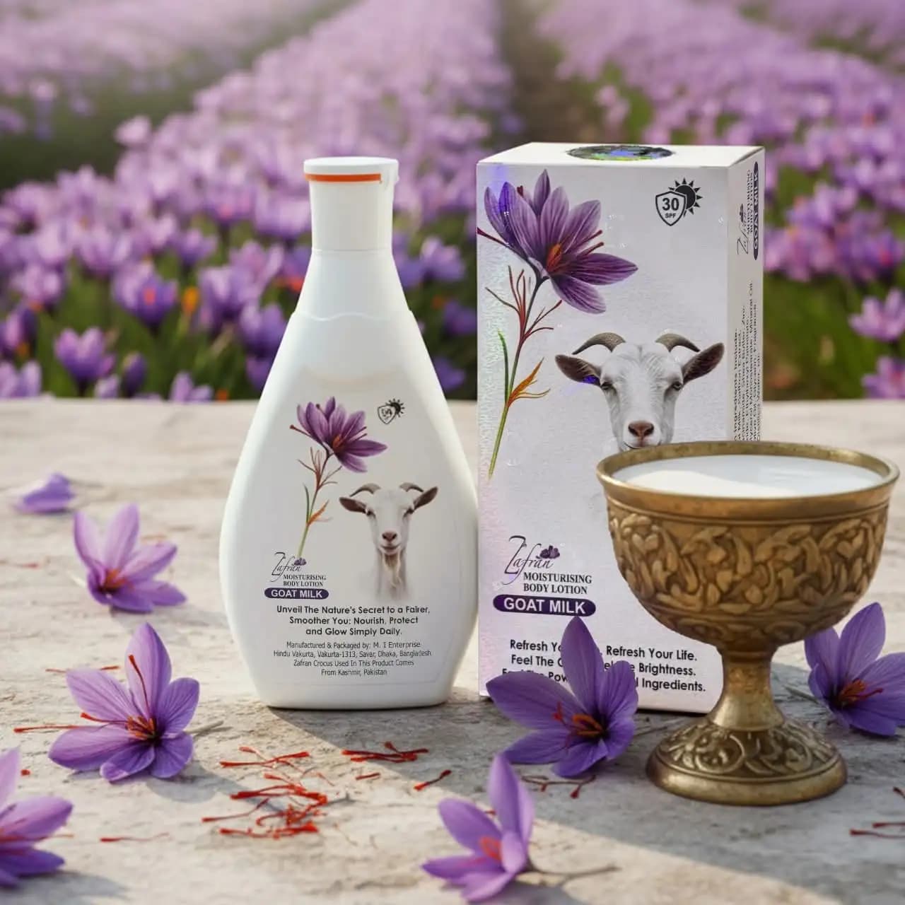 Zafran Goat Milk Lotion